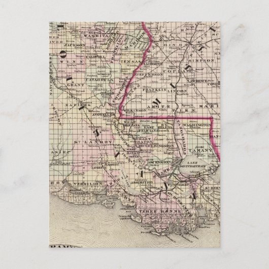 Louisiana Postkarte (Vorderseite)