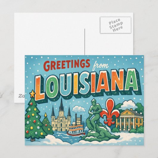 LOUISIANA Postkarte (Vorne/Hinten)