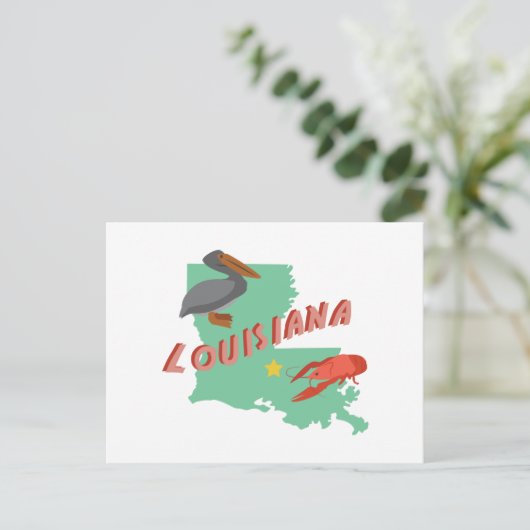 Louisiana Postkarte (Stehend Vorderseite)