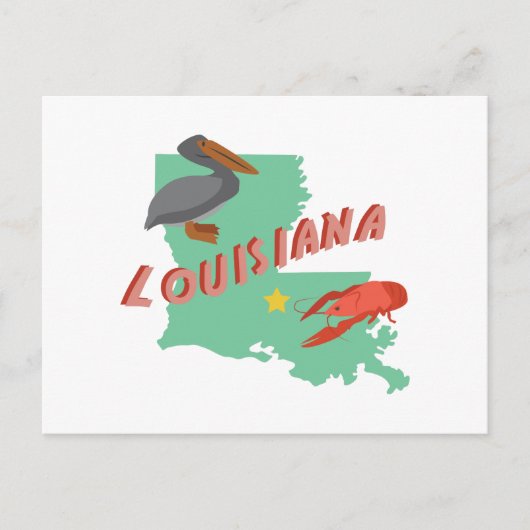 Louisiana Postkarte (Vorderseite)