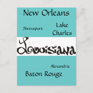Louisiana Postkarte