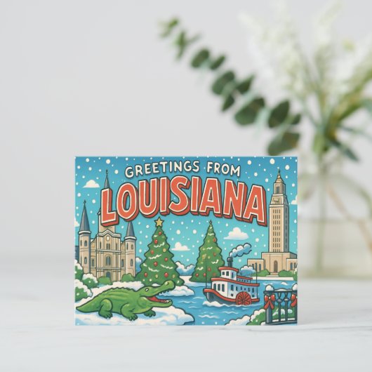 LOUISIANA Postkarte (Stehend Vorderseite)