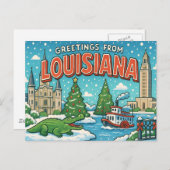 LOUISIANA Postkarte (Vorne/Hinten)