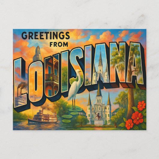LOUISIANA Postkarte (Vorderseite)