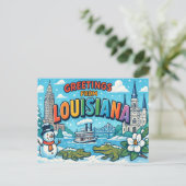 LOUISIANA Postkarte (Stehend Vorderseite)