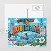 LOUISIANA Postkarte (Vorne/Hinten)