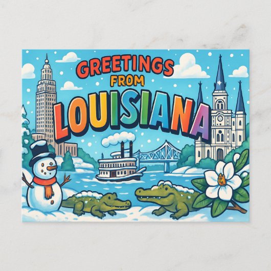 LOUISIANA Postkarte (Vorderseite)