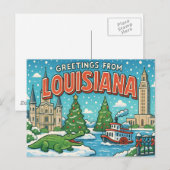 LOUISIANA Postkarte (Vorne/Hinten)