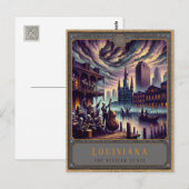 Louisiana | Postkarte Gothic Art (Vorne/Hinten)