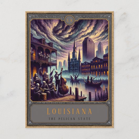 Louisiana | Postkarte Gothic Art (Vorderseite)