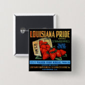 Louisiana Pride Erdbeeren Button (Vorne & Hinten)