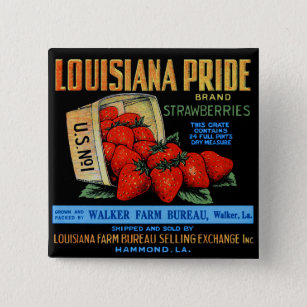 Louisiana Pride Erdbeeren Button