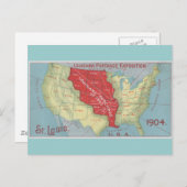 Louisiana Purchase Postkarte (Vorne/Hinten)