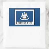 Louisiana Rechteckiger Aufkleber (Tasche)