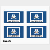 Louisiana Rechteckiger Aufkleber (Blatt)