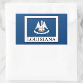 Louisiana Rechteckiger Aufkleber (Tasche)