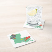 Louisiana Rechteckiger Pappuntersetzer (Vor Ort)