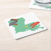 Louisiana Rechteckiger Pappuntersetzer (angewinkelt)