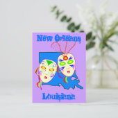 Louisiana Reise Förderung der Postkarte Mardi Gras (Stehend Vorderseite)