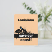 Louisiana rettete unsere Küste Postkarte (Stehend Vorderseite)