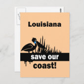 Louisiana rettete unsere Küste Postkarte (Vorne/Hinten)