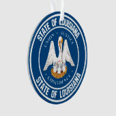 Louisiana Round Emblem Ornament (Vorderseite)