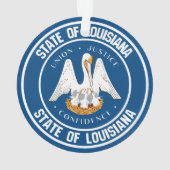 Louisiana Round Emblem Ornament (Rückseite)
