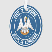 Louisiana Round Emblem Ornament (Vorderseite)