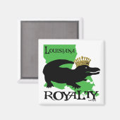 Louisiana Royalty (Black Gator) Magnet (Vorderseite/Rückseite)