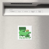 Louisiana Royalty (grüner Gator) Magnet (In Situ (Geschirrspüler))