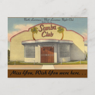 Louisiana, Samba Club, Bossier City Postkarte