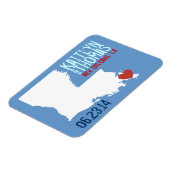 Louisiana Save the Date - Individuell gestaltete S Magnet (Linke Seite)