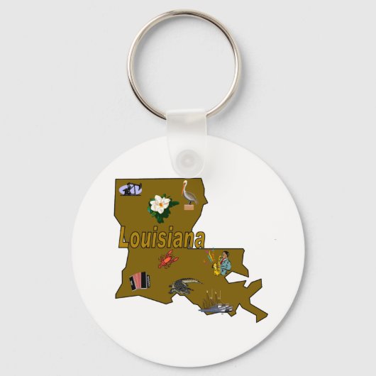 Louisiana Schlüsselanhänger (Vorderseite)