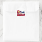 Louisiana Secession Flag von 1861 Runder Aufkleber (Tasche)