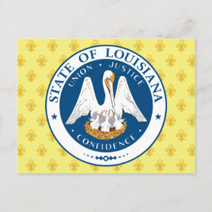 Louisiana Siegel Postkarte