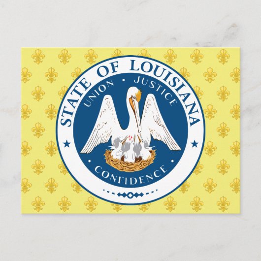 Louisiana Siegel Postkarte (Vorderseite)