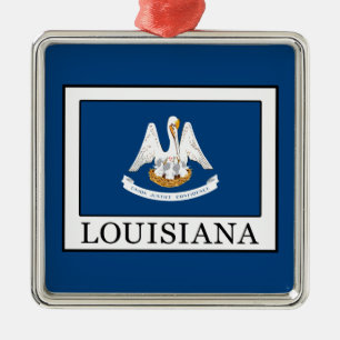 Louisiana Silbernes Ornament