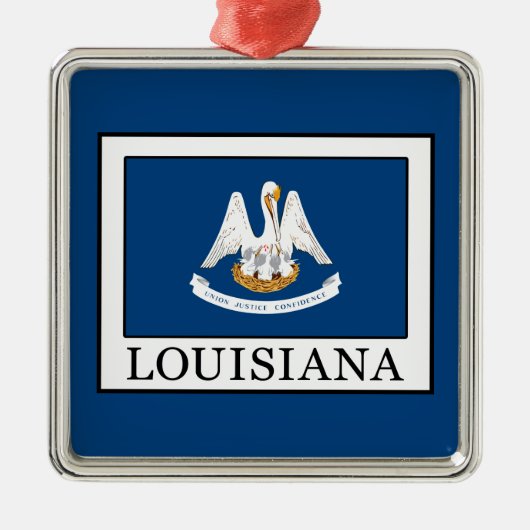 Louisiana Silbernes Ornament (Vorne)