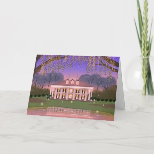 Louisiana South Mansion House Blank Card Karte (Vorderseite)
