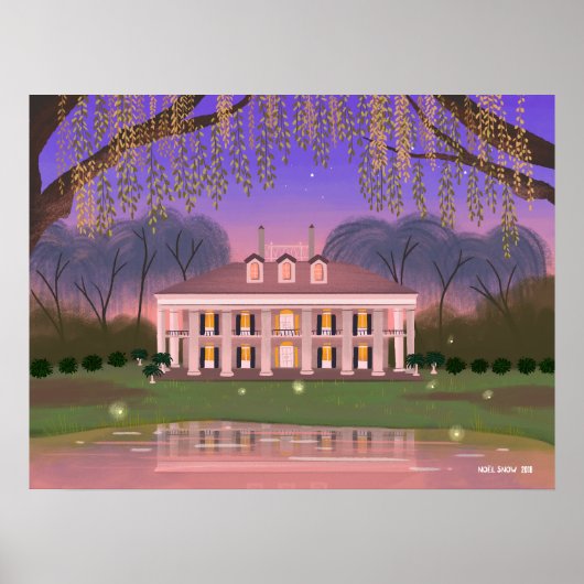 Louisiana Southern Mansion House Poster (Vorne)