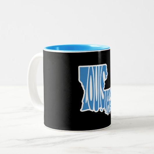 Louisiana Staat Form Tasse (Vorderseite Links)