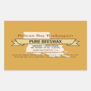 Louisiana Staat Honey Product Rectangle Stickers