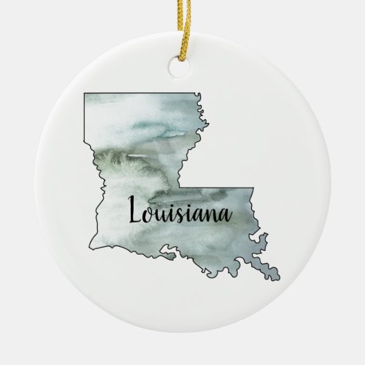 Louisiana Staat Illustration Keramik Ornament (Vorne)