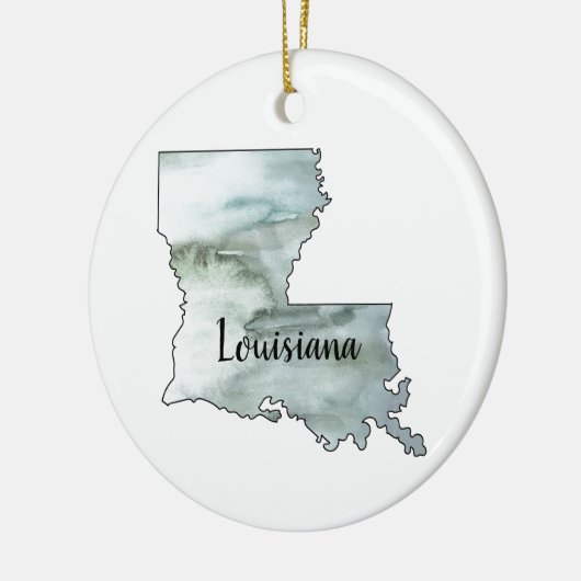 Louisiana Staat Illustration Keramik Ornament (Links)