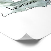 Louisiana Staat Illustration Malerei Poster (Ecke)