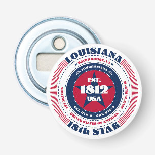 Louisiana Staat Information Circle Flaschenöffner