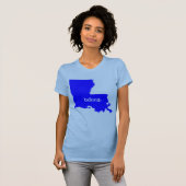 Louisiana Staat Map Belong T-Shirt (Vorne ganz)