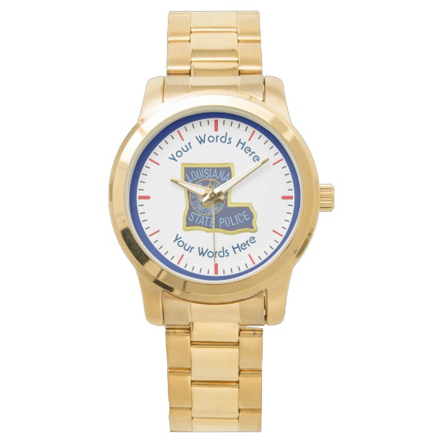 Louisiana Staat Police Wrist Watch Armbanduhr (Vorderseite)