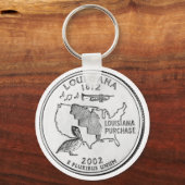 Louisiana Staat Quarter Schlüsselanhänger (Vorderseite)