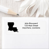 Louisiana Staat Rücksendeadressen-Aufkleber (Insitu)